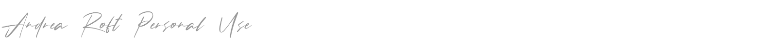 Andrea Roft font preview